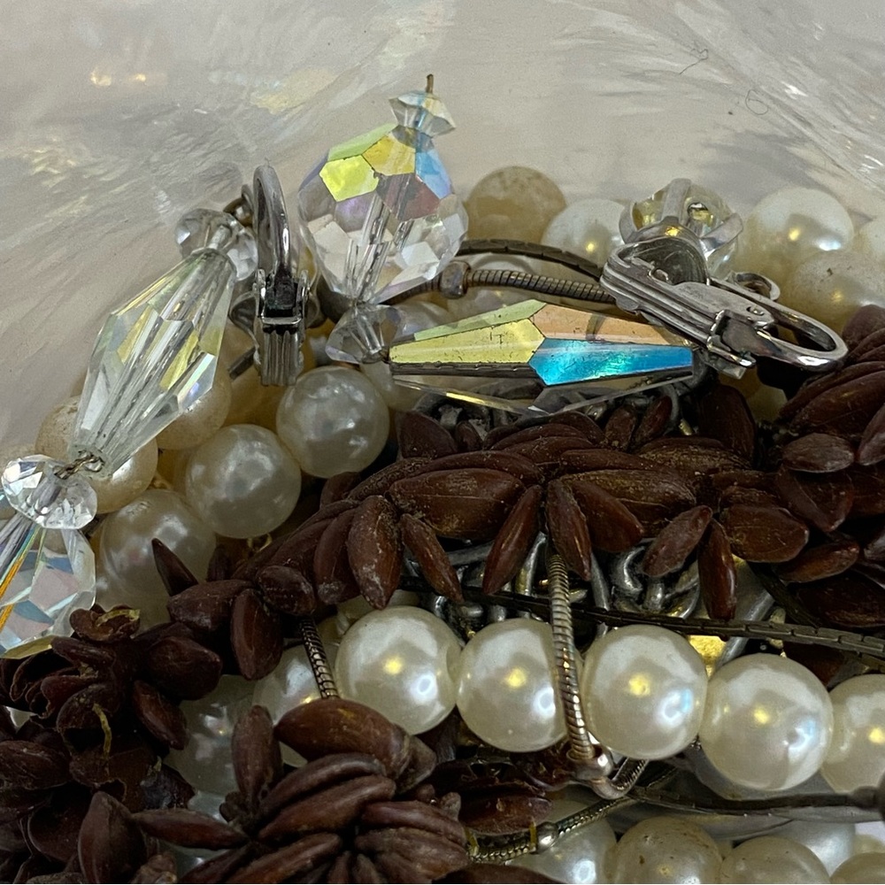 Jewelry Lot 1.6lb+ Mixed Vintage Modern Necklace Bracelet Craft Junk Jewelry - Picture 11 of 11